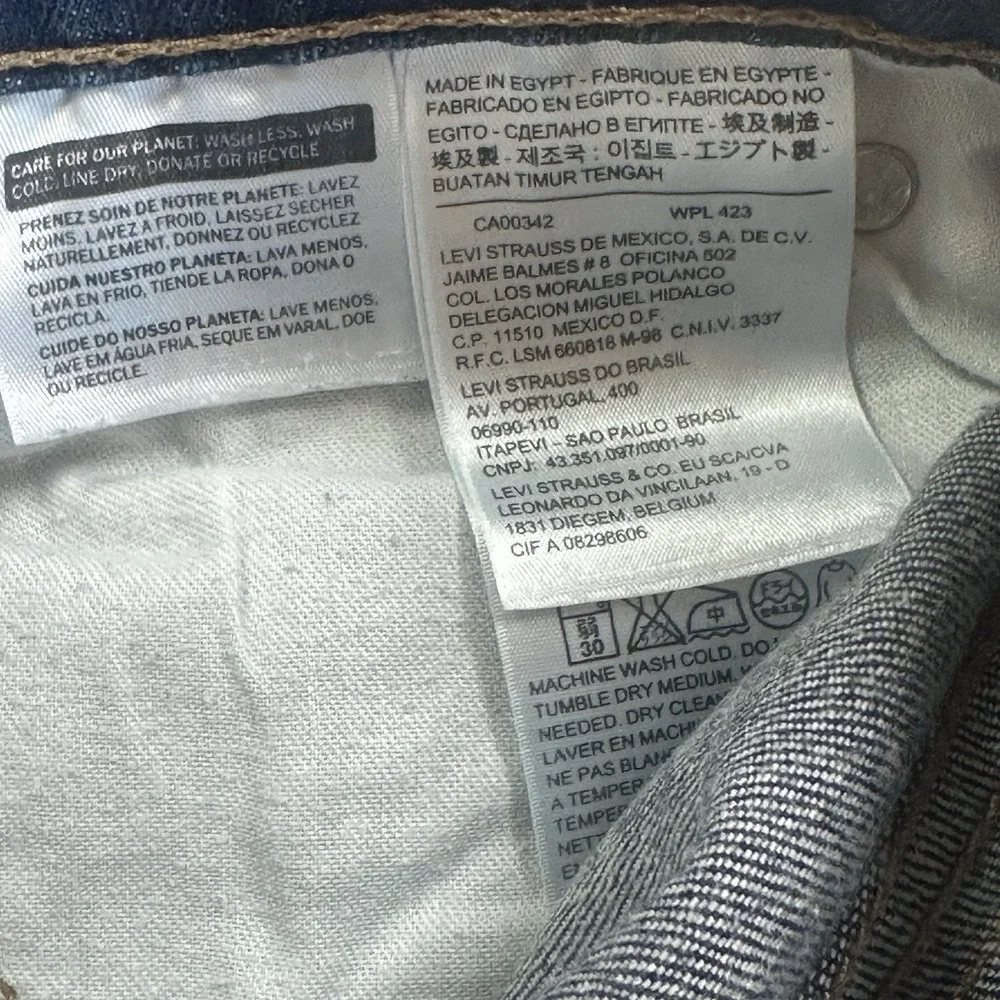 Levi's 511 Jeans Men's 30x30 Blue Dark Wash Regular Fit Straight‎ Leg Modern EUC